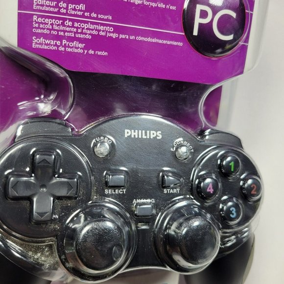 Philips Wireless Analog PC Gaming Controller w/ Docking Receiver NEW SEALED - Picture 3 of 8